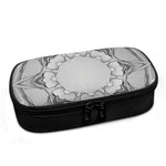 White Kaleidoscope Print Insulin Cooler Travel Case