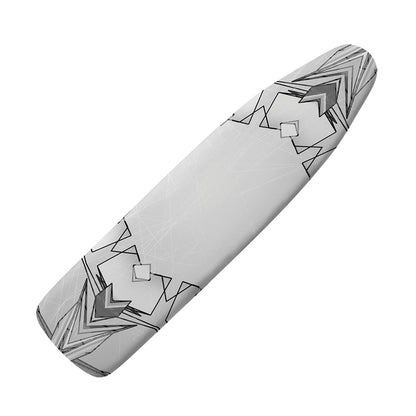 White Kaleidoscope Print Ironing Board Cover