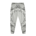 White Kaleidoscope Print Jogger Pants