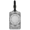 White Kaleidoscope Print Luggage Tag