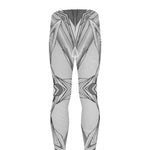 White Kaleidoscope Print Men's leggings
