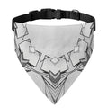 White Kaleidoscope Print Over The Collar Dog Bandana