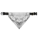 White Kaleidoscope Print Over The Collar Dog Bandana