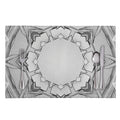 White Kaleidoscope Print Placemat