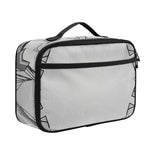 White Kaleidoscope Print Portable Lunch Bag