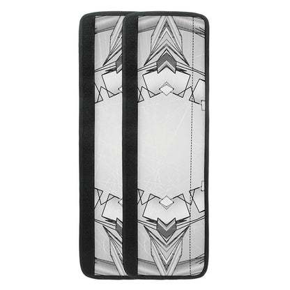 White Kaleidoscope Print Refrigerator Handle Covers