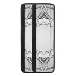 White Kaleidoscope Print Refrigerator Handle Covers