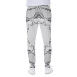 White Kaleidoscope Print Scuba Joggers