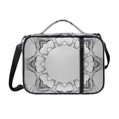 White Kaleidoscope Print Shoulder Strap Bible Bag