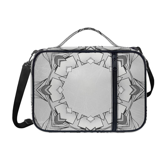 White Kaleidoscope Print Shoulder Strap Bible Bag