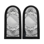 White Kaleidoscope Print Skillet Handle Cover