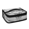 White Kaleidoscope Print Small Lunch Bag