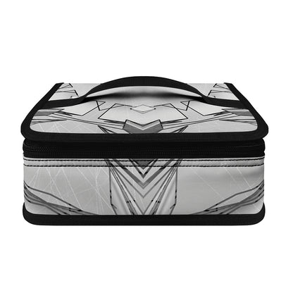White Kaleidoscope Print Small Lunch Bag
