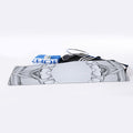 White Kaleidoscope Print Sports Towel
