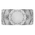 White Kaleidoscope Print Towel