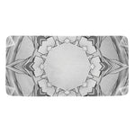 White Kaleidoscope Print Towel