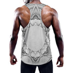White Kaleidoscope Print Training Tank Top
