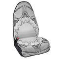 White Kaleidoscope Print Waterproof Car Seat Cover