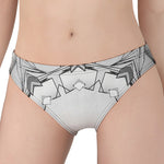 White Kaleidoscope Print Women's Panties