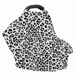 White Leopard Print Baby Seat Cover