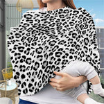 White Leopard Print Baby Seat Cover