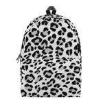 White Leopard Print Backpack