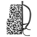 White Leopard Print Backpack