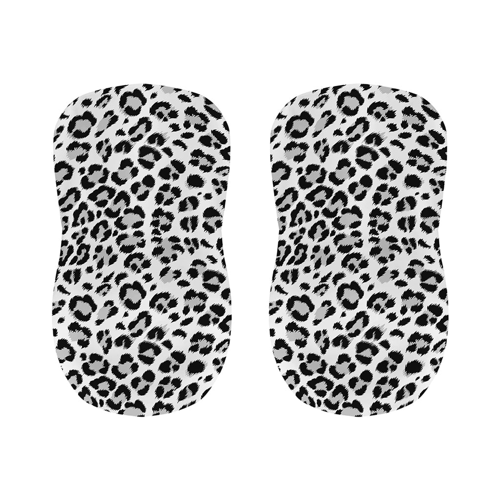 White Leopard Print Bar Stool Covers