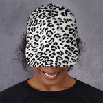 White Leopard Print Baseball Cap
