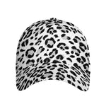 White Leopard Print Baseball Cap