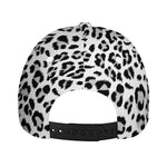 White Leopard Print Baseball Cap