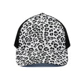 White Leopard Print Black Mesh Trucker Hat