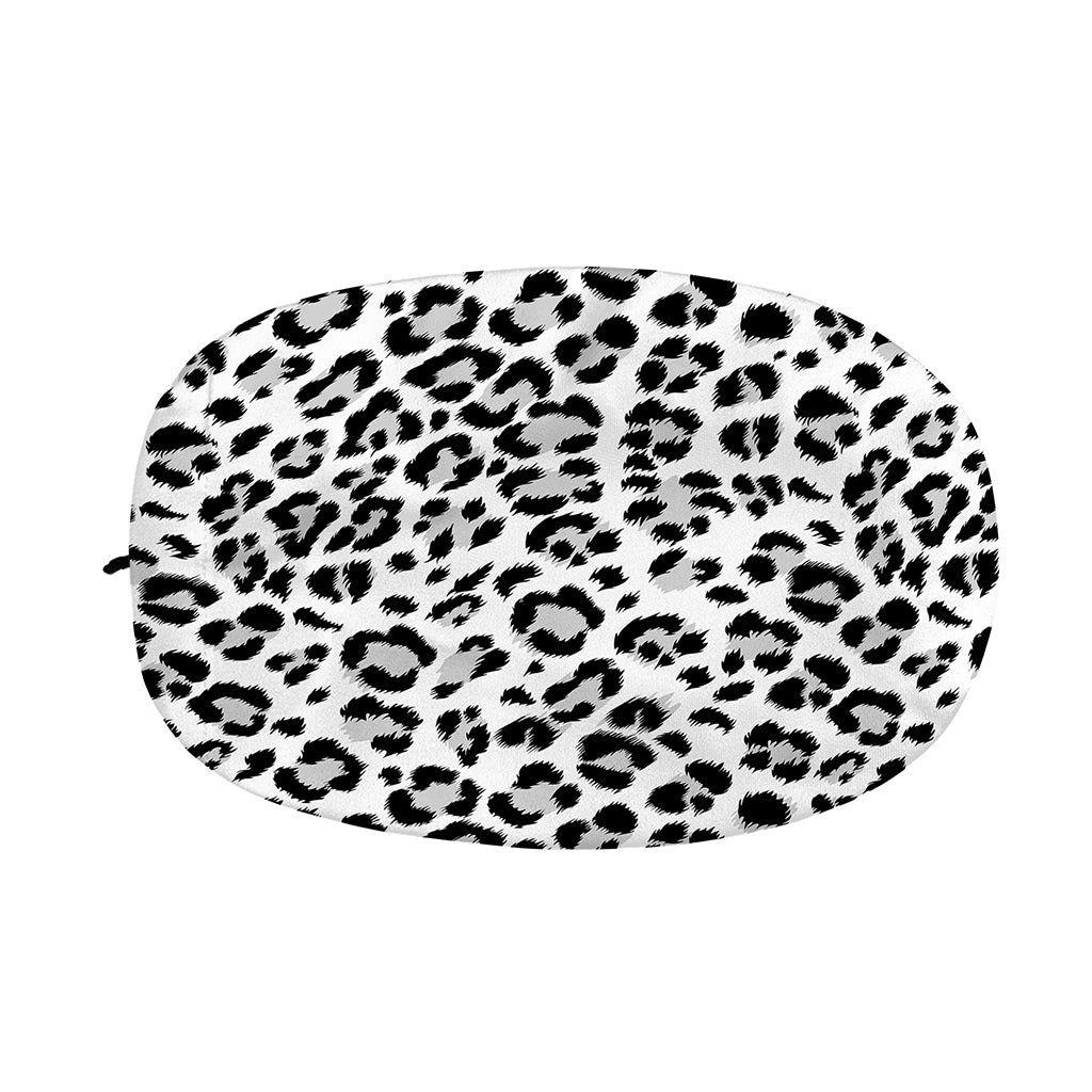 White Leopard Print Car Side Mirror Covers