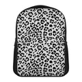 White Leopard Print Casual Backpack