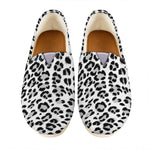 White Leopard Print Casual Shoes