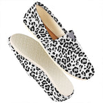 White Leopard Print Casual Shoes