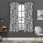 White Leopard Print Curtain