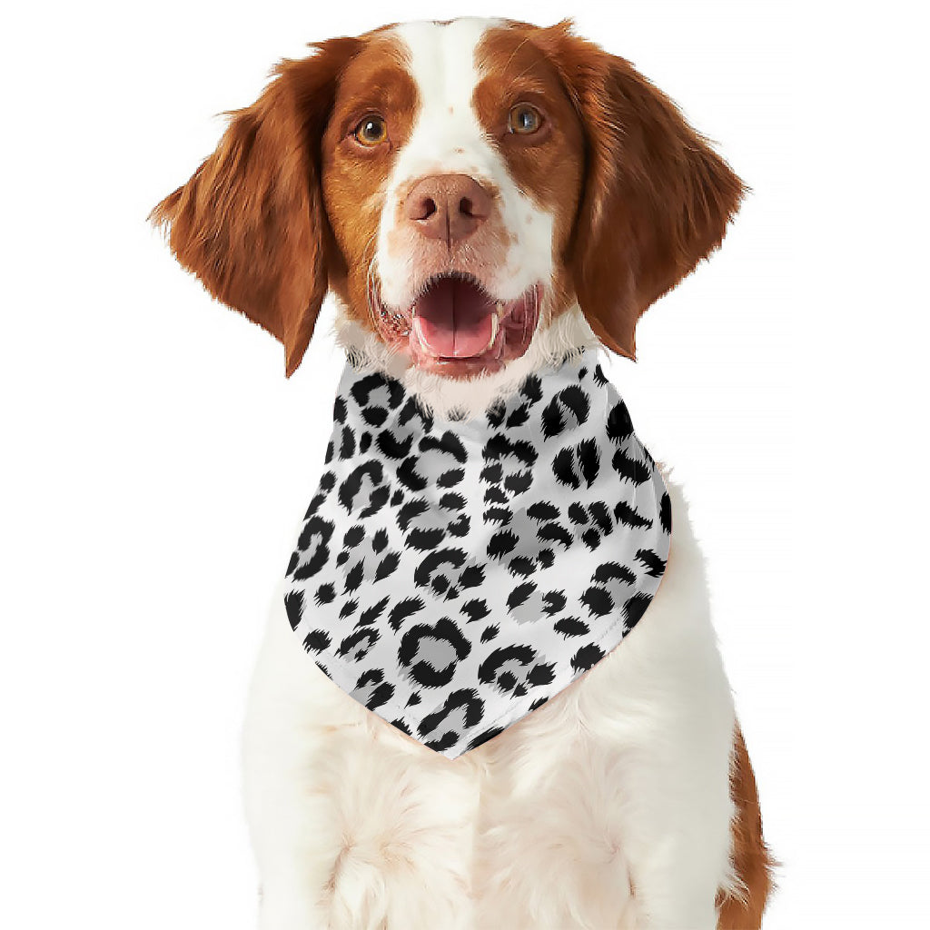 White Leopard Print Dog Bandana