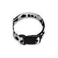White Leopard Print Dog Collar