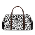 White Leopard Print Duffel Bag