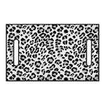 White Leopard Print Golf Cart Seat Cover