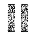 White Leopard Print Handle Covers
