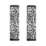 White Leopard Print Handle Covers
