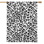 White Leopard Print House Flag