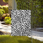 White Leopard Print House Flag