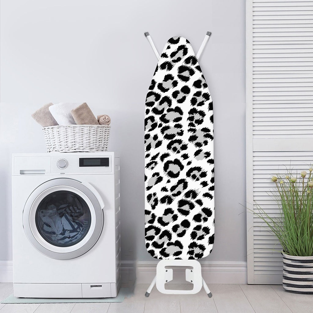 White Leopard Print Ironing Board Cover