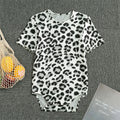 White Leopard Print Men's Bodysuit