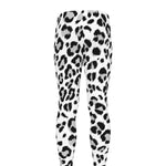 White Leopard Print Men's leggings