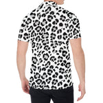 White Leopard Print Men's Shirt