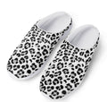 White Leopard Print Mesh Casual Shoes